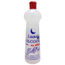 ÁLCOOL EM GEL LUAR 54º GL 500 GRAMAS