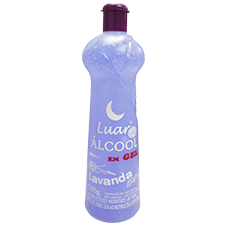 ÁLCOOL GEL 54º LUAR LAVANDA 500 GRAMAS