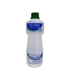 ÁLCOOL LÍQUIDO 54º EUCALIPTO CARREFOUR 500 ML