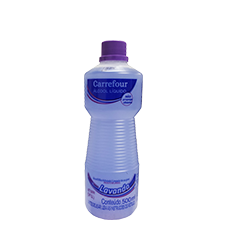 ÁLCOOL LÍQUIDO 54º LAVANDA CARREFOUR 500 ML